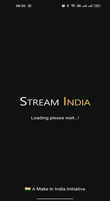 Stream India App Landing page
